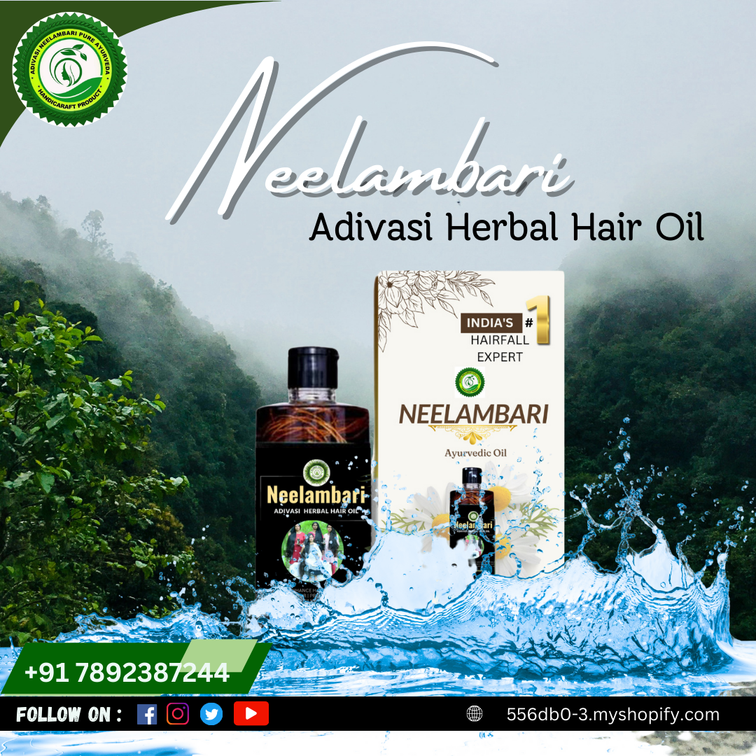 NEELAMBARI AYURVEDIC HERBAL HAIR OIL -500 ML 3 Month course